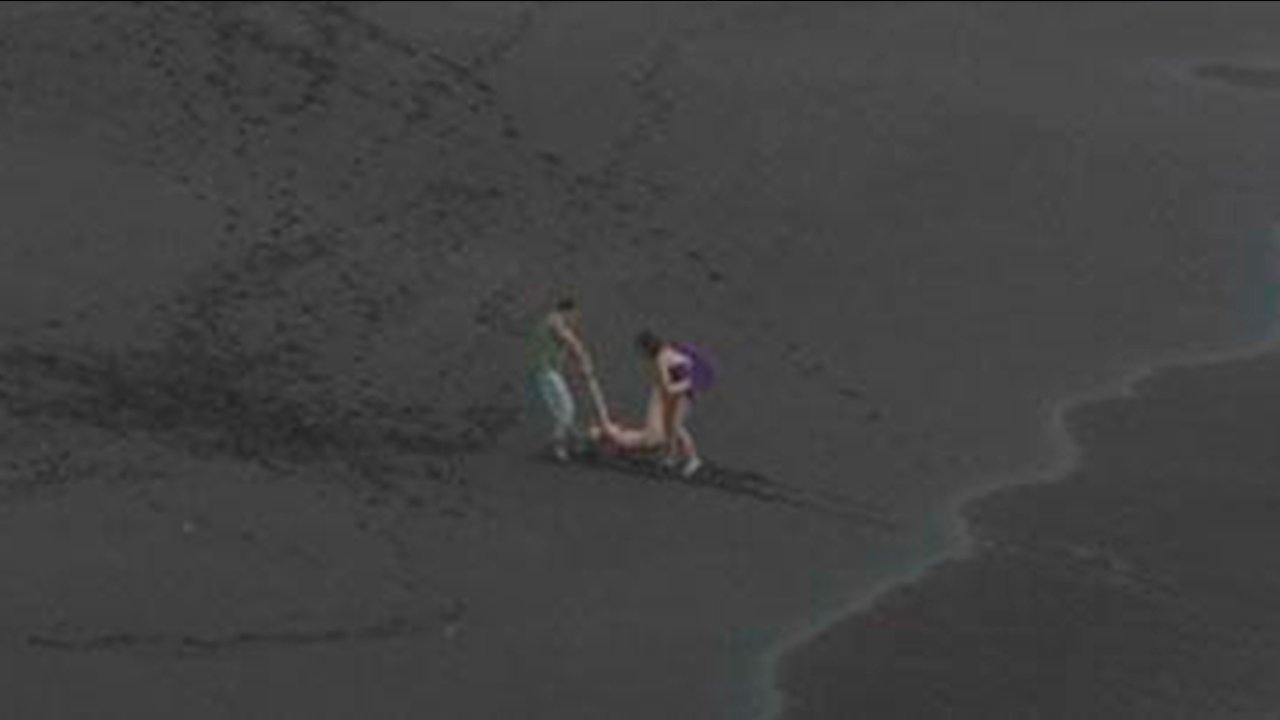 Three on the beach