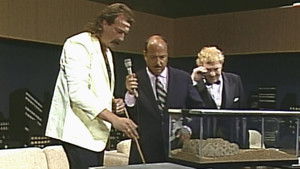 Jake Roberts shows his reptilian collection