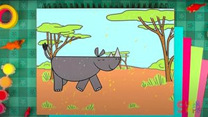 How To Draw A Rhino