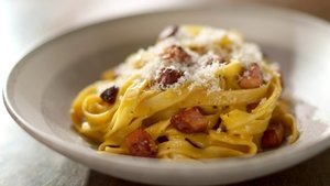 Egg Noodles with Carbonara