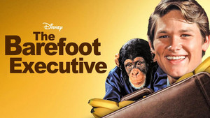Kurt Russell and a Chimpanzee in Disney's Barefoot Executive